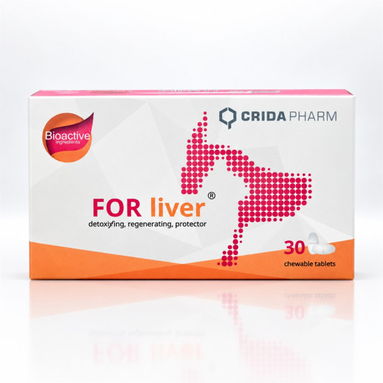 FOR Liver – Supliment Hepatoprotector pentru Câini și Pisici – 30 Tablete Masticabile